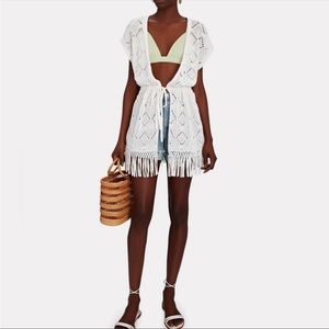 Intermix Beachclub Samara cotton fringe cover up NWT